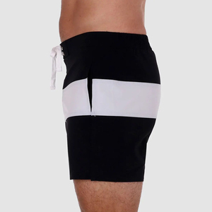 Shorts de bain décontractés pour hommes, imprimés par sublimation, séchage rapide, respirants, mi-longs, en polyester et élasthanne - Product Image 3