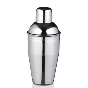 Shaker à cocktails artisanal en acier inoxydable moderne de luxe, mini mélangeur de boissons écologique en argent personnalisé, ensemble de barware 350ml/550ml/750ml - Product Image 2