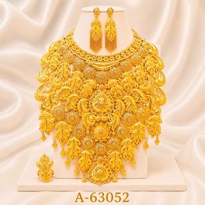 Parure de bijoux ethniques de créateur en zircon, boucles d'oreilles pendantes longues, plaqué argent, collection fiançailles, anniversaire, mariage A-63054 - Product Image 4