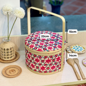 Luxury Handcrafted Rattan <b>Storage</b> <b>Basket</b> Eco-Friendly Woven Organizer Box with Handles for Home Decor - Macy - Product Image 5