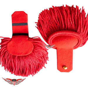 Epaulettes Rojos de Alta Calidad con Flecos, Estilo Napoleón Francés, Ecológicos - Product Image 3