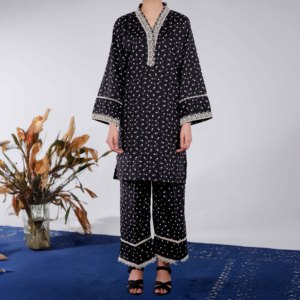 Juego de traje de neopreno de lino estampado de 2 piezas Traje PW4113 - Product Image 4