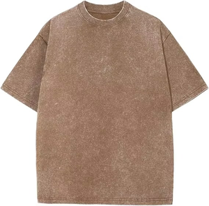 T-shirts surdimensionnés pour hommes, prix d'usine, faible MOQ, fabriqués avec les meilleurs matériaux, t-shirts tendance pour hommes. - Product Image 3