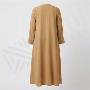 Nueva Abaya de Satén Modesta para Mujer, Diseño Islámico Abierto, Alta Calidad, Modelo Thobe Thawb, Vestido Elegante de Moda, Venta al Por Mayor - Product Image 2