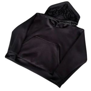 Sweat à capuche oversize noir personnalisé en molleton épais unisexe, style streetwear décontracté - Product Image 4