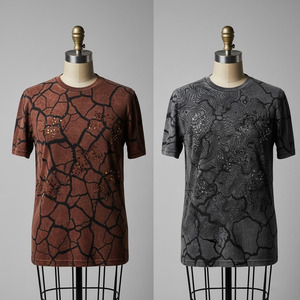 T-shirt personnalisé en gros, haute qualité, écologique, décontracté d'été, 100% coton, séchage rapide, respirant, épaules tombantes, avec strass - Product Image 4