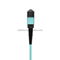 Cordon de brassage fibre optique MPO vers MPO Duplex Uniboot Multimode OM4 12F, gaine LSZH, insensible aux plis, pour réseau FTTX