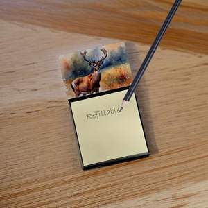 New Deer Brand Self-Sticky Note <b>Pads</b> <b>Refillable</b> Dispenser with Memo <b>Pads</b> Card & Note Holder Accessory for Desks - Product Image 2