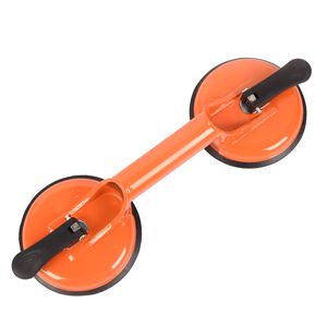 Orange 4.6in Ventouse sous vide manuelle industrielle robuste 220lbs Capacité de charge Ventouses en verre pour levage de granit de carrelage - Product Image 1