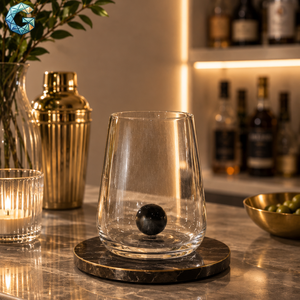 Copa de Vino de Borosilicato con Logotipo Personalizado, 450 ml, Diseño Moderno, Transparente, Apta para Lavavajillas, para Regalos Empresariales y Bodas - Product Image 2