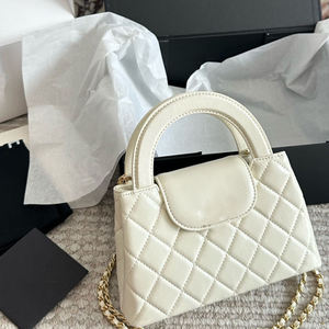 Bolso de Mujer de Diseño de Marca de Lujo, Acolchado, de Cuero Encerado, con Cadena, de Cuero Genuino, Tipo Bandolera, Clutch, Multiusos - Product Image 4