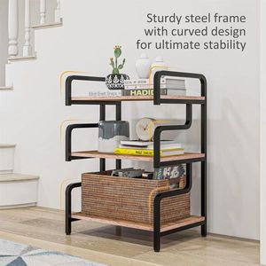 Free Standing 3-Tier Metal Printer Stand Premium Shelving Unit for Home or Office Storage - Product Image 3