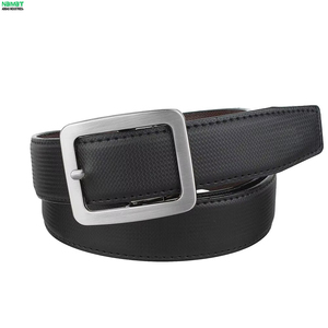 Cinturón Formal de Cuero Vacuno para Hombre con Hebilla Rectangular de Acero, Diseño Duradero de una Sola Pieza, Ancho de 3.3 cm - Product Image 5