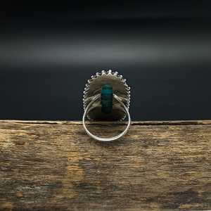 Blue Copper <b>Turquoise</b> 925 Sterling Silver <b>Ring</b> For Women Handmade Jewelry Gift For Wedding Anniversary Gift For Her Boho <b>Ring</b> - Product Image 3