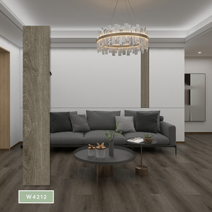 ריצוף ויניל SPC דמוי עץ בצבע עמוק, בעל מרקם מובלט, נגד החלקה, לשימוש מסחרי, דרגת עמידות AC5, במחיר טוב. - Product Image 5