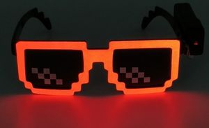 Nuevas gafas de sol LED de neón EL Wire de <span class=keywords><strong>moda</strong></span> en 10 colores Bar Dance DJ Bright Flashing Sun Gafas Hombres Light Up Eyewear - Product Image 6