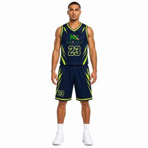 Conjunto de Uniforme de Baloncesto Personalizado para Hombre con Rayo, Camiseta de Malla Sublimada y Pantalones Cortos, Ropa Deportiva para Equipo, Kit de Equipamiento para Juego, Venta OEM Profesional - Product Image 2