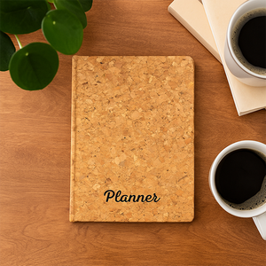 Agenda en liège A5, journal double fonction, reliure parfaite, 192 pages, cadeau écologique, style naturel, vente en gros Inde - Product Image 2