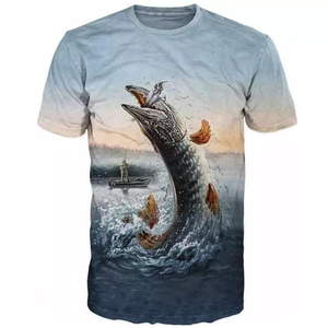 เสื้อตกปลาแขนยาวแบบใหม่ออนไลน์ น้ำหนัก 280 กรัม เสื้อยืดตกปลาแขนสั้น ราคาถูก บริการ OEM - Product Image 3