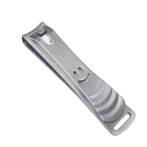 Coupe-ongles en acier inoxydable en gros avec design à levier motif visage souriant estampé pour le soin des ongles des mains et des pieds - Product Image 1