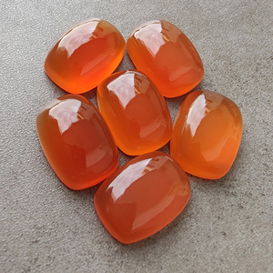 Natural Carnelian Cabochon <b>Cushion</b> Shape Calibrated Loose Gemstone, for Jewelry Making Custom Sizes Available - Product Image 3