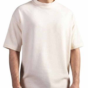 เสื้อยืดคอกลมแขนสั้นผู้ชาย สีขาว ทรงปกติ ผ้าเจอร์ซีย์คอตตอน 100% สีพื้นลำลอง พิมพ์โลโก้ด้านหน้า ระบายอากาศได้ดี ไซส์ใหญ่ - Product Image 1