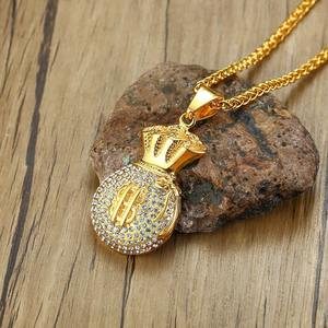 จี้เพชรรูปถุงเงินทองคำทำมือคุณภาพสูง ดีไซน์หรูหรา เหมาะสำหรับใส่ในเทศกาล มีจำหน่ายในราคาดีจากอินเดีย - Product Image 1