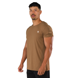 เสื้อเชิ้ตแขนสั้นสีน้ำตาลสำหรับผู้ชาย เนื้อผ้าฝ้ายพรีเมียม สวมใส่สบาย เหมาะสำหรับใส่ลำลอง มีสไตล์ ใช้ได้กับการออกกำลังกาย ขายส่งจำนวนมาก เสื้อผ้ากีฬา - Product Image 2