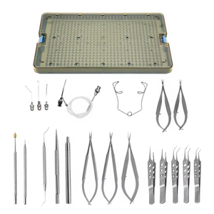 Kit Quirúrgico Manual de Cataratas de 21 Piezas de Acero Inoxidable, Juego de Instrumentos de Microcirugía Oftálmica, Caja de Esterilización, Uso Hospitalario - Product Image 5