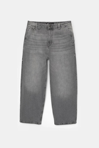 Custom Men's Loose Fit Straight-Leg Stonewashed Denim Jeans Full-Length Baggy Vintage Style Breathable for Summer Autumn <b>Old</b> - Product Image 4