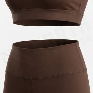 Ensemble de yoga pour femmes, vêtements de fitness, soutien-gorge de sport et leggings, tenue de sport pour la gym, l'entraînement et les exercices, couleur personnalisée - Product Image 5