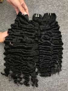 Extensiones de cabello humano virgen de trama frontal de encaje ondulado Natural de calidad superior Grado de trama de piel - Product Image 4