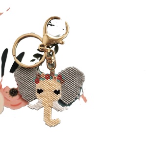 gift festive decor christmas ornament handmade beads creative keychain elegant charm mini accessory unique keychain - Product Image 1