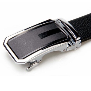 Ceintures en cuir décontractées de bonne qualité, en cuir de vache, avec boucle carrée en alliage, légères, écologiques, respirantes, largeur 3,5 cm, personnalisables, OEM - Product Image 2