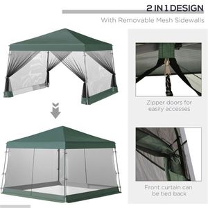 Tenda Pop-up con Gambe Inclinabili per Spiaggia, Design Pratico con Tettoia - Product Image 4