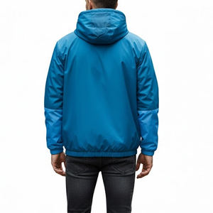 Veste coupe-vent pour homme à capuche décontractée de haute qualité, sur mesure, prix bas pour l'hiver - Product Image 2