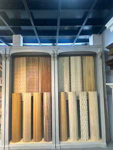 Modern <b>Fluted</b> Acoustic Wall Panels Wooden Tambour Design for Noise Reduction Interior Spaces Wooden Tambour Panels - Product Image 3