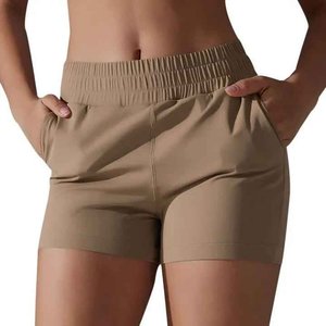 Shorts de sport pour femmes, légers, décontractés, respirants, en tissu extensible doux, taille basse, pour entraînement sportif, gym, yoga, course à pied, séchage rapide - Product Image 1