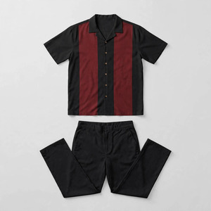 2026 Wholesale Summer Men's Casual Shorts <b>Set</b> Plain Color Solid 100% Cotton Jersey Quick Dry Knitted Customized Logo <b>Twin</b> <b>Set</b> - Product Image 2