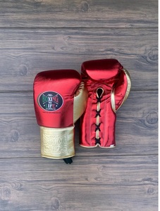 Professional No Boxing No Life Red and Gold Sparring Set Real Cowhide Leather Including Boxing <b>Gloves</b> - Headgear - Groin Guard - Product Image 3