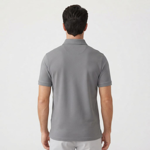 Polo pour homme respirant à manches courtes, col classique, idéal pour l'été, les activités de plein air et le quotidien – Blanc, doux et confortable - Product Image 3