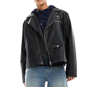 Veste de motard en cuir véritable pour homme, manteau en peau de mouton véritable, vêtements de moto, veste bomber décontractée, vêtements chauds d'hiver, vêtements de mode - Product Image 1