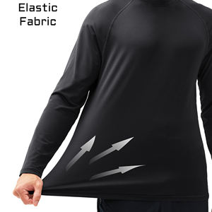 Camisetas de compresión para hombre, manga larga, ligeras, de secado rápido, atléticas, de tela elástica, camiseta interior, ropa de gimnasio. - Product Image 4