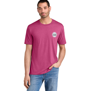 Camiseta Lisa de Manga Corta de Calidad Superior para Venta al por Mayor, con Logotipo Personalizado, Tejido Peinado Anillado, Servicio DDP Gratuito - Product Image 4