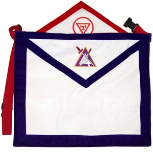 Parche de tela bordado reversível para delantal de Capítulo del Consejo del Arco Real, insignia ceremonial - Product Image 2