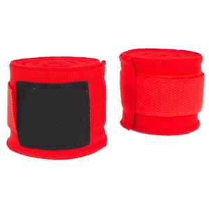 Envolturas de mano de boxeo con logotipo impreso personalizado Vendaje Mezcla de algodón Cómodo Transpirable Ecológico Tamaños personalizados para entrenamiento unisex - Product Image 1