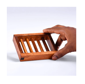 Porte-savon en bois de qualité supérieure, design classique, porte-savon en bois pour hôtels et maisons, porte-savon en bois pour salle de bain - Product Image 4