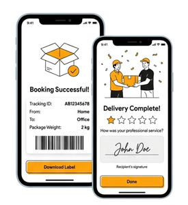 Application de ramassage et de livraison aux prix les plus bas avec fonction personnalisée disponible à la vente par les exportateurs indiens - Product Image 1