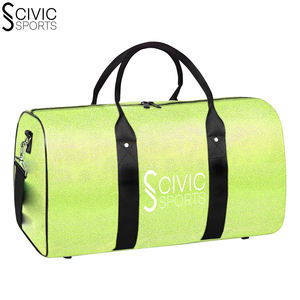 กระเป๋าดัฟเฟิลผ้าใบหรูหราสำหรับกีฬาเต้นแวววาวกระเป๋าเดินทางสำหรับสัปดาห์มีซิปพิมพ์โลโก้ตามสั่ง - Product Image 1