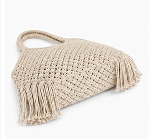 Bolso de Hombro de Macramé de Algodón Ecológico para Mujer, Ideal para la Playa, Compras y Fiestas, Disponible al Mejor Precio - Product Image 5
